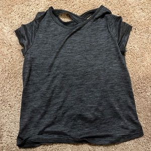 Girls athletic black top